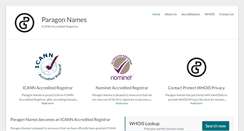 Desktop Screenshot of paragonnames.com