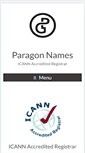 Mobile Screenshot of paragonnames.com